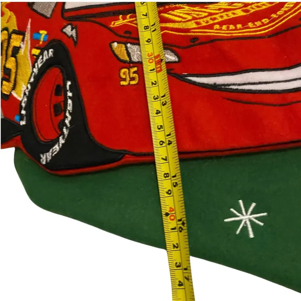 Disney Pixar Cars 3 Lightning McQueen 3D Christmas Stocking Green RUZ Holiday